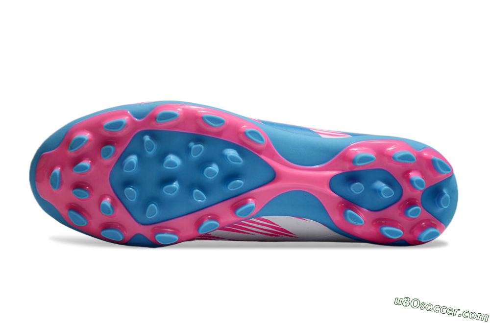 Adidas Predator Elite 24 MG Multi Ground Soccer Cleats - White/Blue/Pink 7