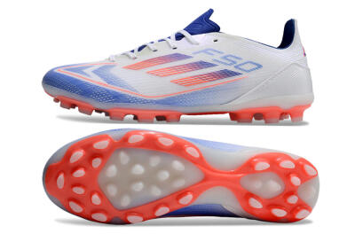 Adidas F50 Elite MG Multi Ground Soccer Cleats - White/Blue/Red