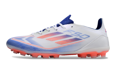 Adidas F50 Elite MG Multi Ground Soccer Cleats - White/Blue/Red