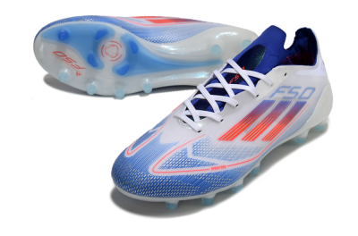 Adidas F50 Elite AG Artificial Grass Soccer Cleats - White/Blue/Red