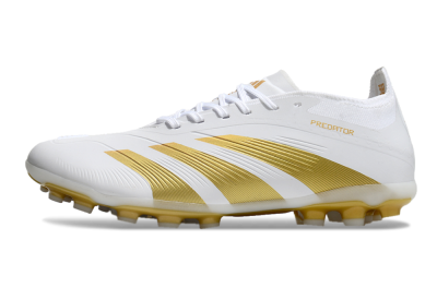 Adidas Predator Elite 24 MG Multi Ground Soccer Cleats - White/Gold