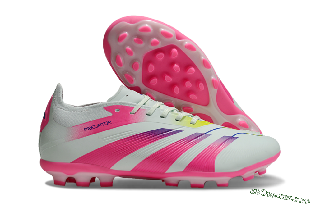 Adidas Predator Elite 24 MG Multi Ground Soccer Cleats - Jade/Purple/Pink 1