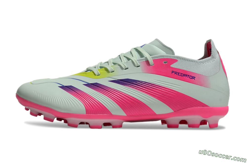Adidas Predator Elite 24 MG Multi Ground Soccer Cleats - Jade/Purple/Pink 2