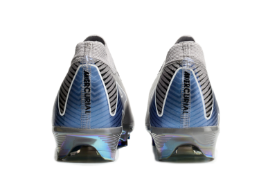 Nike Air Zoom Mercurial Vapor 16 Elite FG Firm Ground Soccer Cleats - Grey/Black/Blue