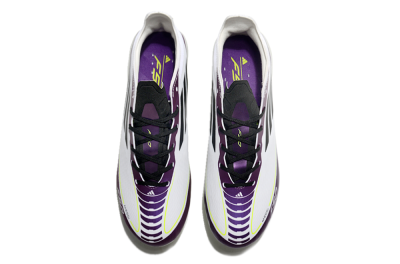 Messi x Adidas F50 Elite FG Firm Ground Soccer Cleats - White/Black/Purple