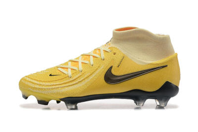 Nike Phantom Luna Elite FG Firm Ground Soccer Cleats - Yellow/White/Black
