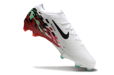 Nike Air Zoom Mercurial Vapor 16 Elite FG Firm Ground Soccer Cleats - White/Black/Pink/Green