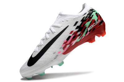 Nike Air Zoom Mercurial Vapor 16 Elite FG Firm Ground Soccer Cleats - White/Black/Pink/Green