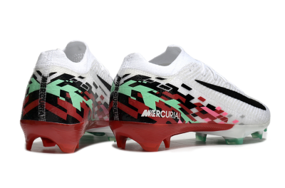 Nike Air Zoom Mercurial Vapor 16 Elite FG Firm Ground Soccer Cleats - White/Black/Pink/Green