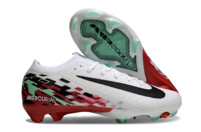 Nike Air Zoom Mercurial Vapor 16 Elite FG Firm Ground Soccer Cleats - White/Black/Pink/Green