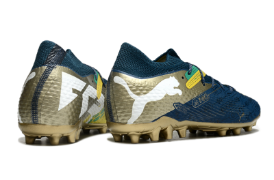Puma Future Ultimate MG Multi Ground Soccer Cleats - Blue/White/Gold
