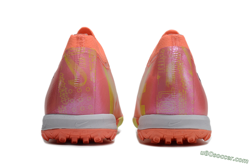 Nike Air Zoom Mercurial Vapor 15 Elite TF Artificial Turf Soccer Shoes - Red/Yellow/White 5