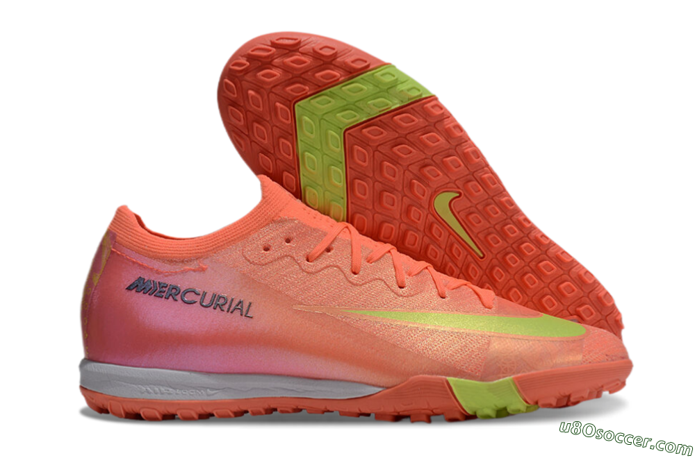 Nike Air Zoom Mercurial Vapor 15 Elite TF Artificial Turf Soccer Shoes - Red/Yellow/White 1