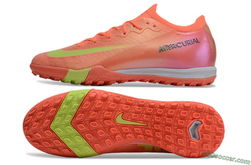Nike Air Zoom Mercurial Vapor 15 Elite TF Artificial Turf Soccer Shoes - Red/Yellow/White 0