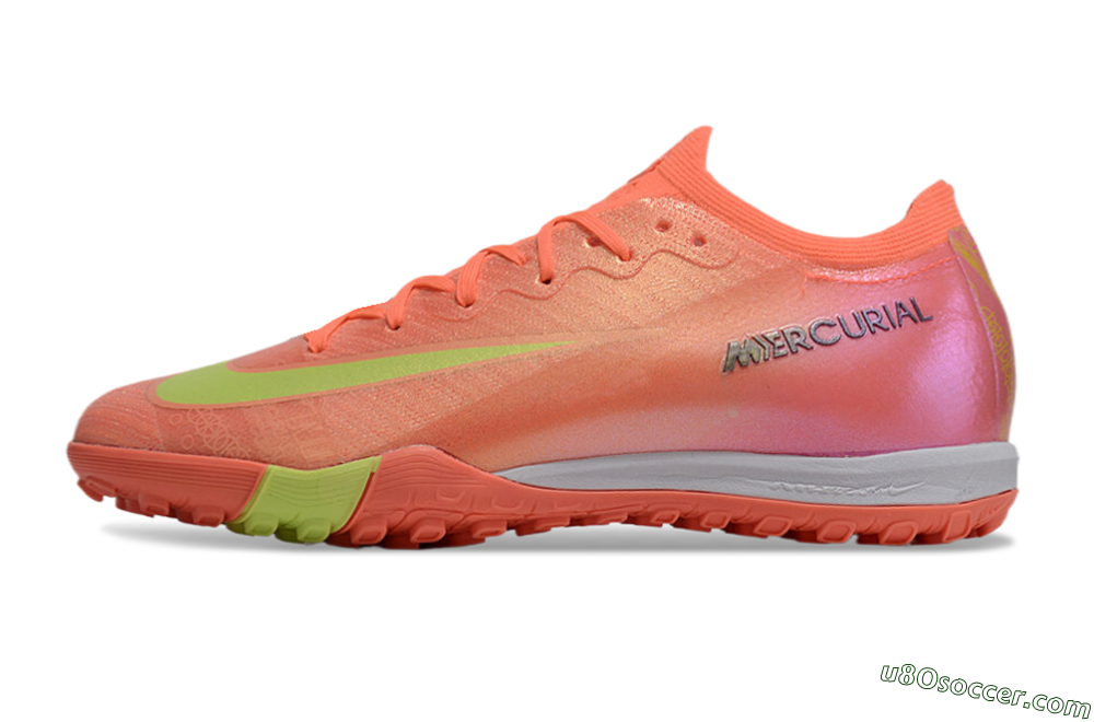 Nike Air Zoom Mercurial Vapor 15 Elite TF Artificial Turf Soccer Shoes - Red/Yellow/White 2