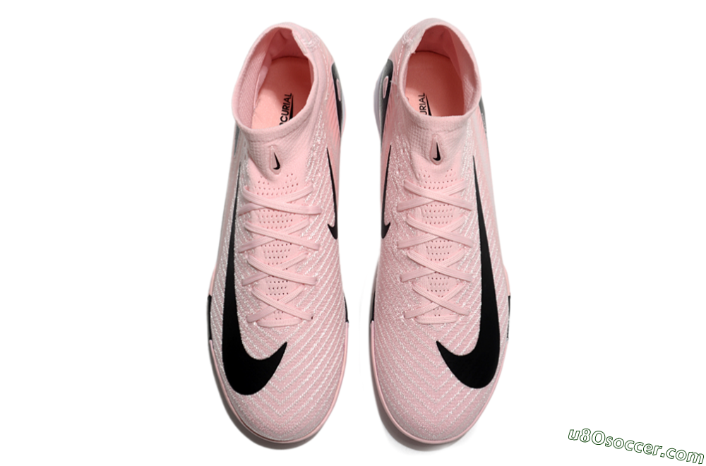 Nike Air Zoom Mercurial Superfly 10 Elite TF Artificial Turf Soccer Shoes - Pink/White/Black 4