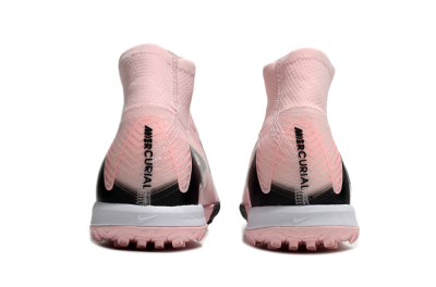 Nike Air Zoom Mercurial Superfly 10 Elite TF Artificial Turf Soccer Shoes - Pink/White/Black