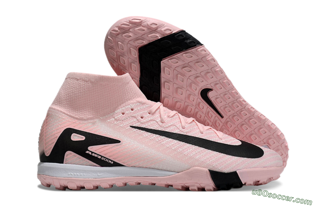 Nike Air Zoom Mercurial Superfly 10 Elite TF Artificial Turf Soccer Shoes - Pink/White/Black 1