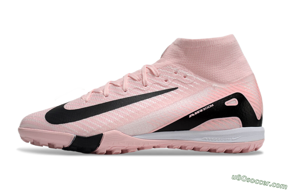Nike Air Zoom Mercurial Superfly 10 Elite TF Artificial Turf Soccer Shoes - Pink/White/Black 2
