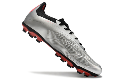 Adidas Predator Elite 24 MG Multi Ground Soccer Cleats - Silver/Blue/Red