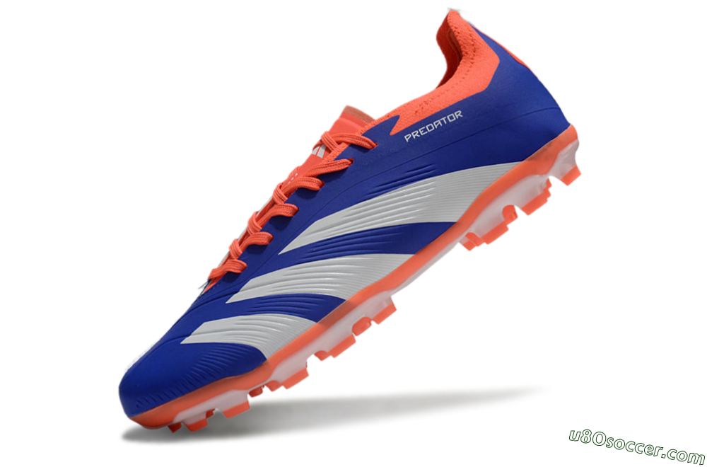 Adidas Predator Elite 24 MG Multi Ground Soccer Cleats - Blue/White/Red 5