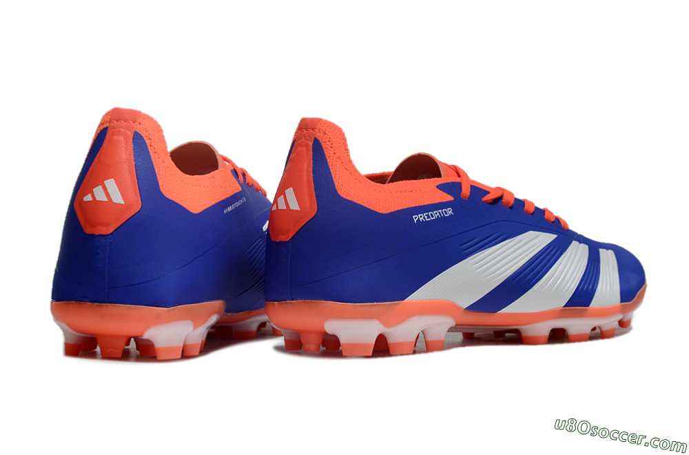 Adidas Predator Elite 24 MG Multi Ground Soccer Cleats - Blue/White/Red 6