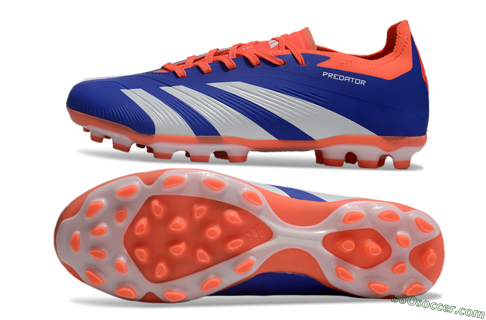 Adidas Predator Elite 24 MG Multi Ground Soccer Cleats - Blue/White/Red 0