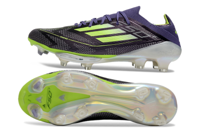 Adidas F50+ Lightstrike Elite FG Firm Ground Soccer Cleats - Purple/Yellow/Silver
