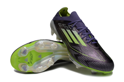 Adidas F50+ Lightstrike Elite FG Firm Ground Soccer Cleats - Purple/Yellow/Silver