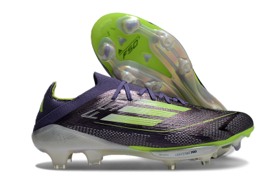 Adidas F50+ Lightstrike Elite FG Firm Ground Soccer Cleats - Purple/Yellow/Silver