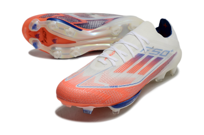 Adidas F50+ Lightstrike Pro FG Firm Ground Soccer Cleats - White/Red/Blue