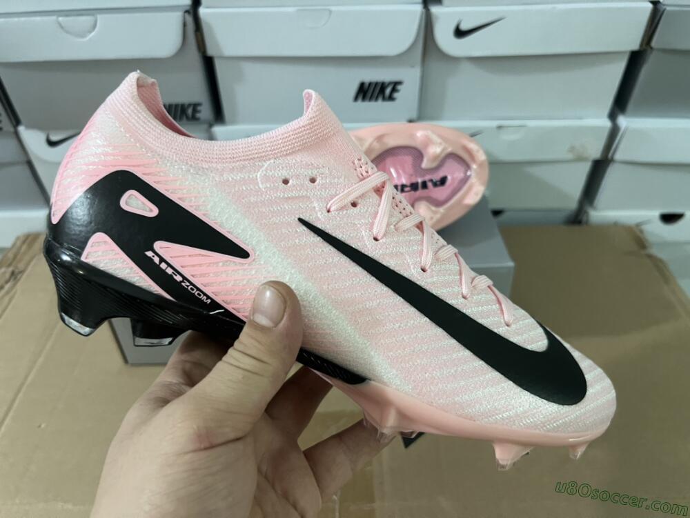 Nike Air Zoom Mercurial Vapor 16 Elite FG Firm Ground Soccer Cleats - Pink/Black/White