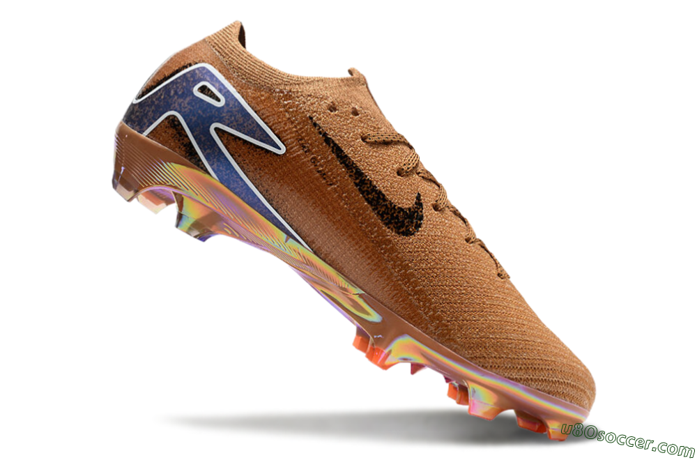 Nike Air Zoom Mercurial Vapor 16 Elite FG Firm Ground Soccer Cleats - Gold/Blue/White 4