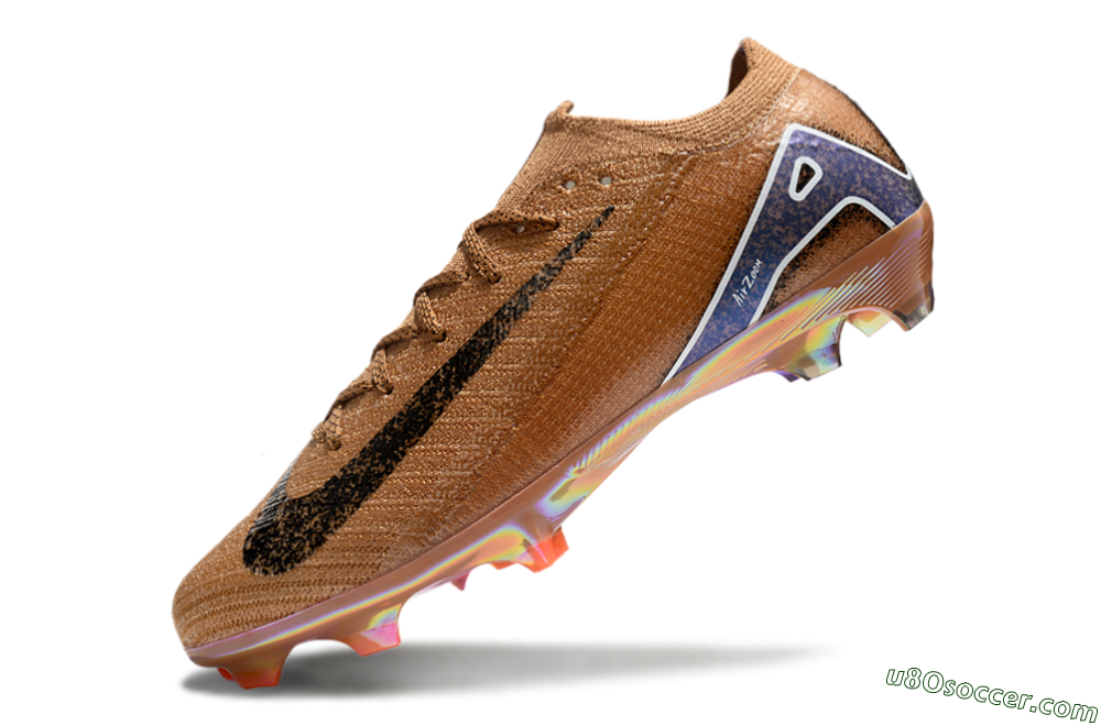 Nike Air Zoom Mercurial Vapor 16 Elite FG Firm Ground Soccer Cleats - Gold/Blue/White 5