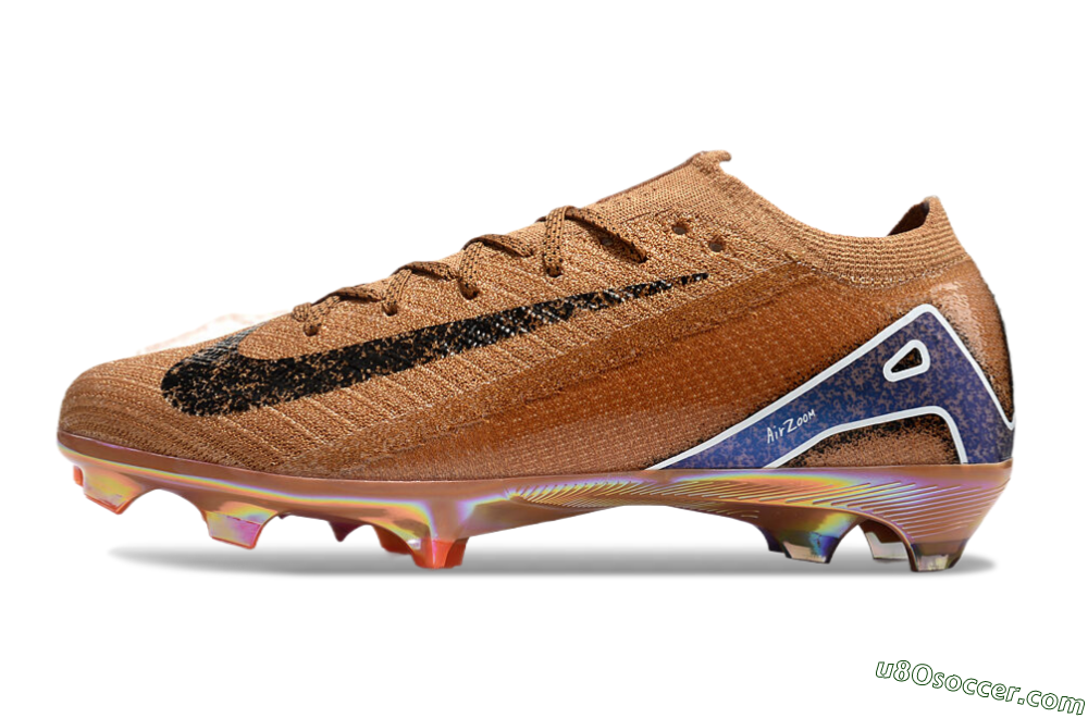 Nike Air Zoom Mercurial Vapor 16 Elite FG Firm Ground Soccer Cleats - Gold/Blue/White 2