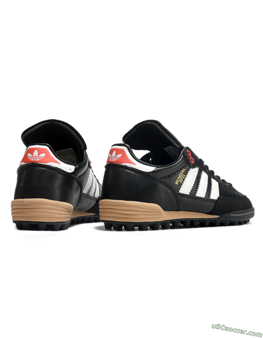 Adidas Mundial Team Astro TF Artificial Turf Soccer Shoes - Black/White/Red 6