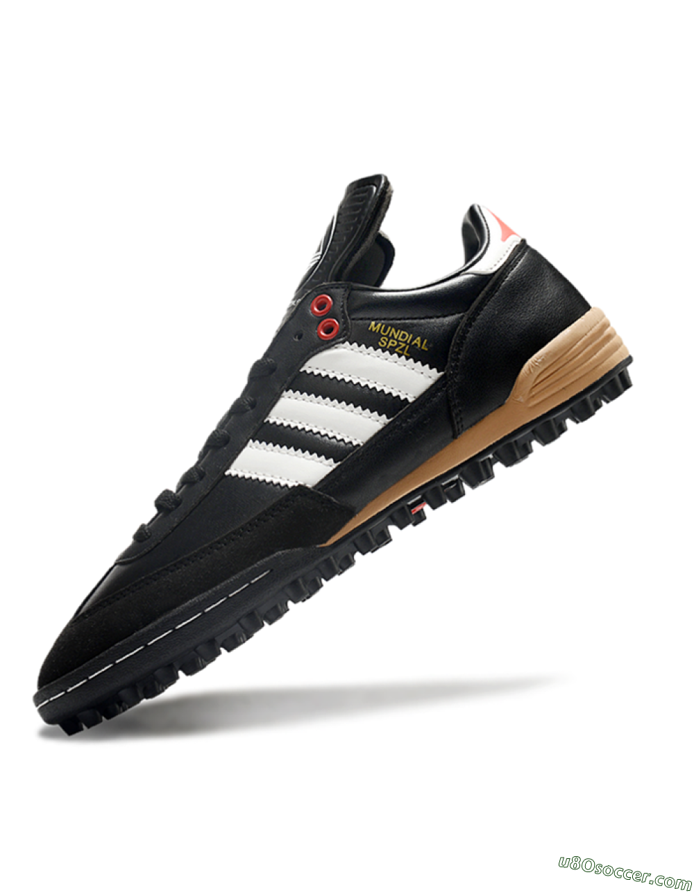 Adidas Mundial Team Astro TF Artificial Turf Soccer Shoes - Black/White/Red 5