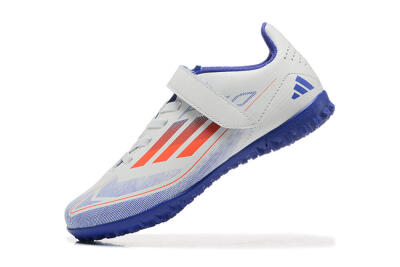 Kids Adidas Predator Elite TF Artificial Turf Soccer Shoes - White/Blue/Red