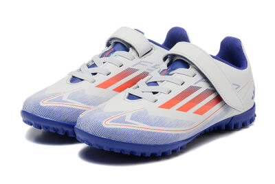Kids Adidas Predator Elite TF Artificial Turf Soccer Shoes - White/Blue/Red