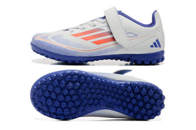 Kids Adidas Predator Elite TF Artificial Turf Soccer Shoes - White/Blue/Red