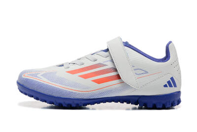 Kids Adidas Predator Elite TF Artificial Turf Soccer Shoes - White/Blue/Red