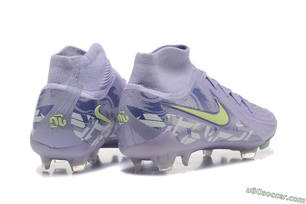 Nike Phantom Luna Elite FG Firm Ground Soccer Cleats - Purple/Yellow/White 9