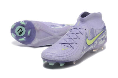 Nike Phantom Luna Elite FG Firm Ground Soccer Cleats - Purple/Yellow/White