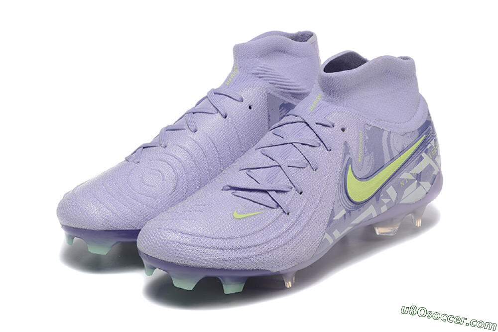 Nike Phantom Luna Elite FG Firm Ground Soccer Cleats - Purple/Yellow/White 5