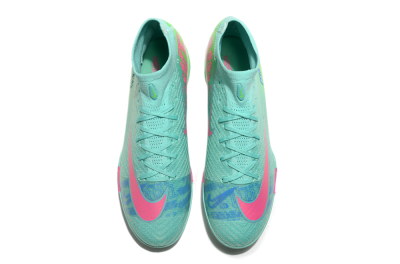 Nike Air Zoom Mercurial Superfly 10 Elite TF Artificial Turf Soccer Shoes - Jade/Pink/Blue