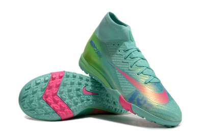 Nike Air Zoom Mercurial Superfly 10 Elite TF Artificial Turf Soccer Shoes - Jade/Pink/Blue