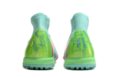 Nike Air Zoom Mercurial Superfly 10 Elite TF Artificial Turf Soccer Shoes - Jade/Pink/Blue