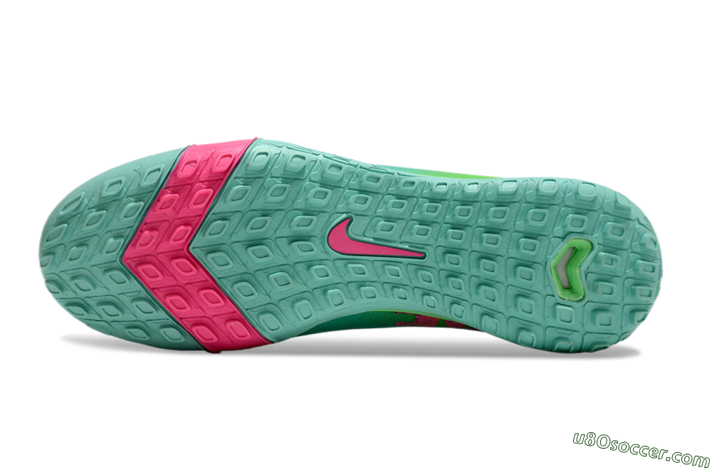 Nike Air Zoom Mercurial Superfly 10 Elite TF Artificial Turf Soccer Shoes - Jade/Pink/Blue 6