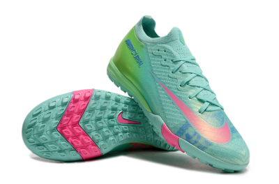 Nike Air Zoom Mercurial Vapor 16 Elite TF Artificial Turf Soccer Shoes - Jade/Pink/Blue