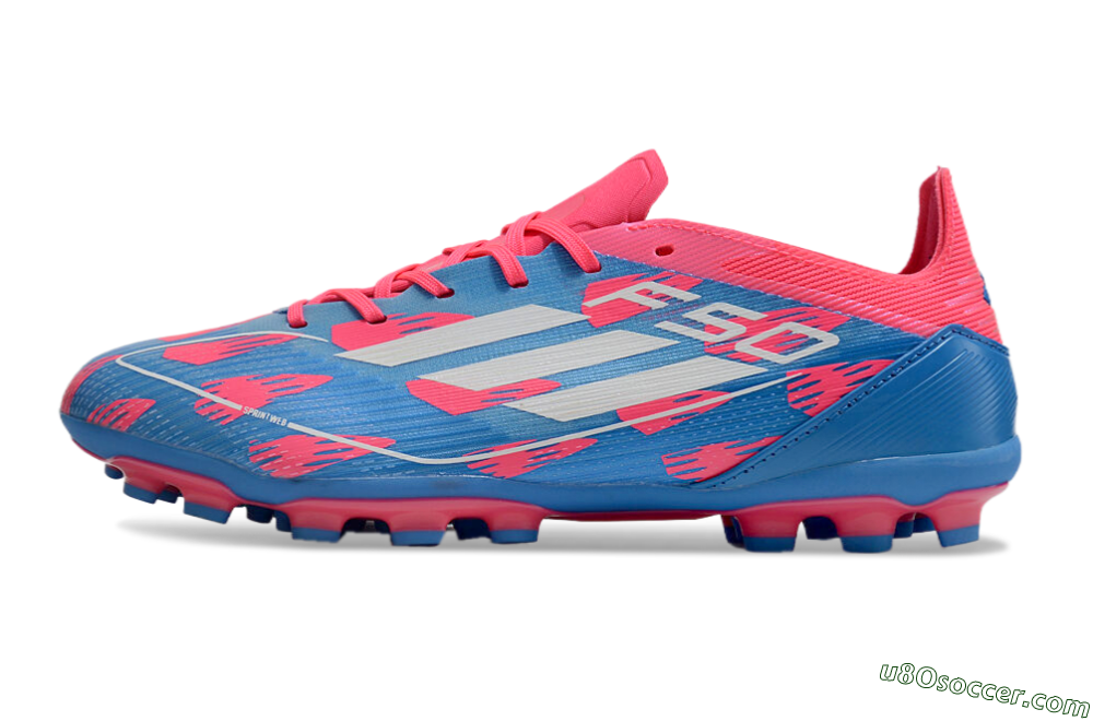 Adidas F50 Elite MG Multi Ground Soccer Cleats - Blue/White/Red 2